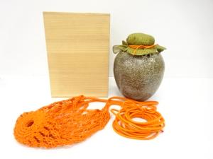 作家物　信楽焼　茶壷